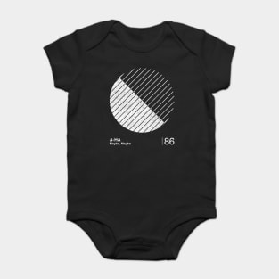 Maybe, Maybe / Minimalist Graphic Fan Artwork Design Baby Bodysuit